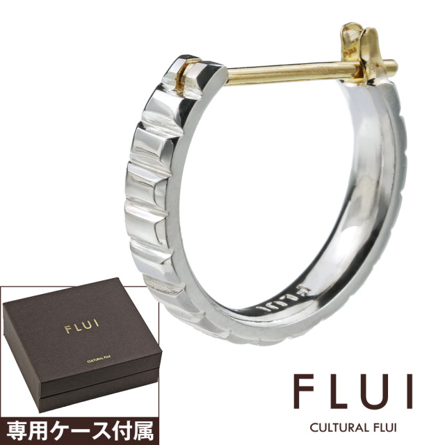 FLUI (フルイ) ブランド バケットカット フープピアス ピアス メンズ