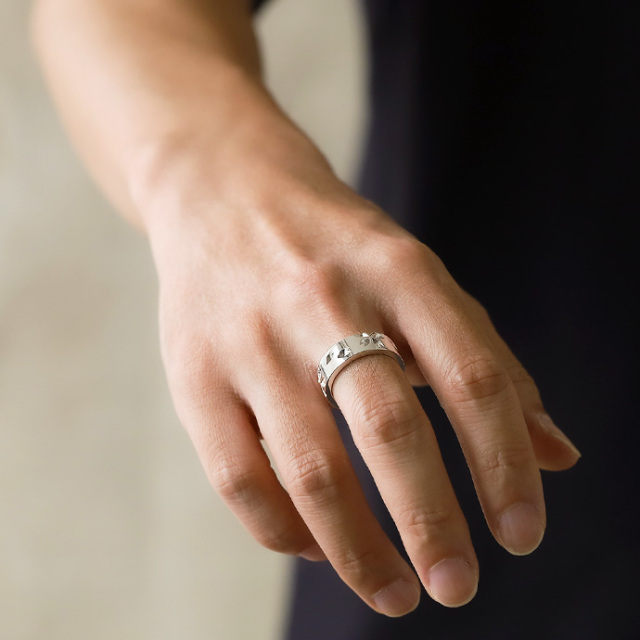 tさま専用バブルボリュームリング 13号 プルつぶリング ステンレス ボール ボリューム ゴールド or