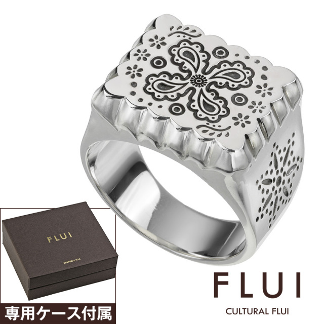 FLUI (フルイ) ブランド リヴュレット シグネット リング メンズ