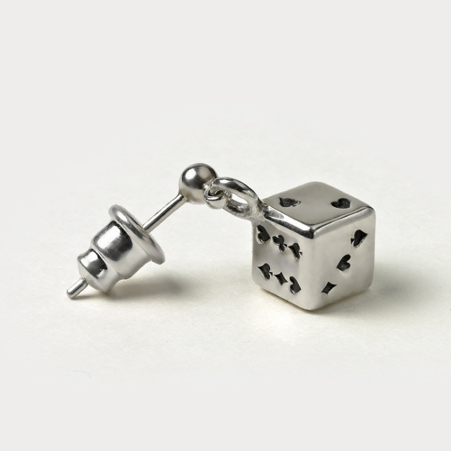 LITTLE DICE トランプ ダイス ドロップ ピアス シルバー アクセサリー