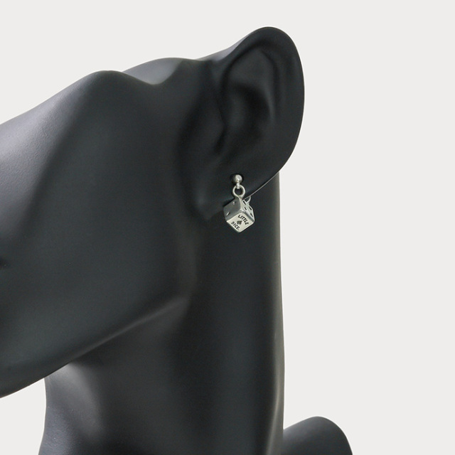 LITTLE DICE トランプ ダイス ドロップ ピアス シルバー アクセサリー