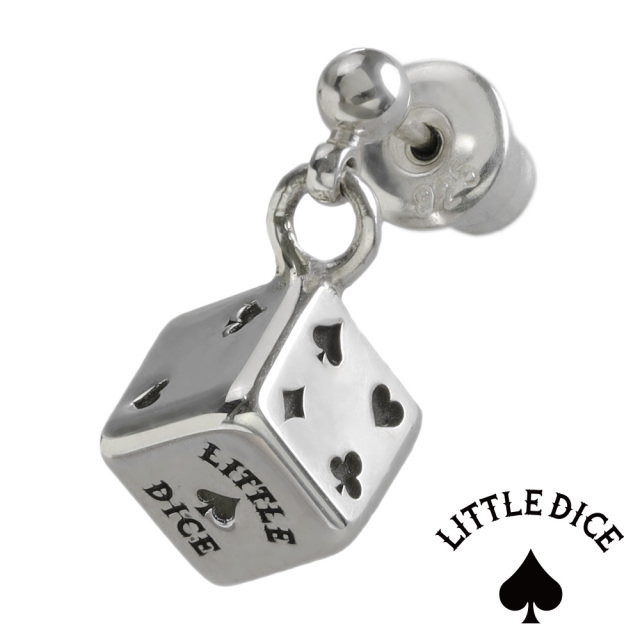 LITTLE DICE トランプ ダイス ドロップ ピアス シルバー アクセサリー