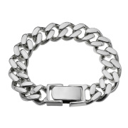 14mm 2面カット 喜平 ブレスレット シルバー925 アクセサリー [シルバーブレスレット]