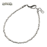 カレンシルバー ビーズ ブレスレット メンズ レディース シルバー アクセサリー 細め [シルバーブレスレット]