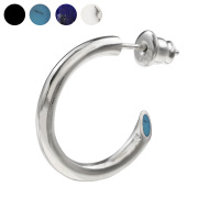 天然石 フープ スタッド ピアス メンズ ピアス シルバー アクセサリー 男性 [シルバーピアス] 片耳用(1個売り)