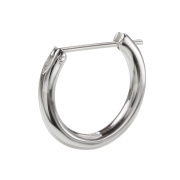 16mm クロッシング フープ ピアス メンズ ピアス シルバー アクセサリー 男性 ユニセックス [シルバーピアス] 片耳用(1個売り)