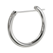 21mm クロッシング フープ ピアス メンズ ピアス シルバー アクセサリー 男性 ユニセックス [シルバーピアス] 片耳用(1個売り)