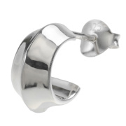 ワイド フープ スタッドピアス メンズ ピアス シルバー アクセサリー 男性 [シルバーピアス] 片耳用(1個売り)