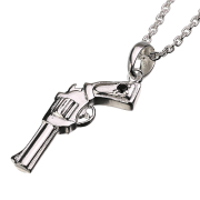 ミニピストル ペンダント ≪トップのみ≫ メンズ ネックレス シルバー アクセサリー ミニチュア [シルバーペンダント]