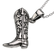 スター ブーツ ペンダント ≪トップのみ≫ メンズ ネックレス シルバー アクセサリー ミニチュア [シルバーペンダント]