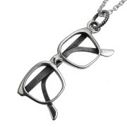 眼鏡 フレーム ペンダント ≪トップのみ≫ メンズ ネックレス シルバー アクセサリー メガネ ミニチュア [シルバーペンダント]