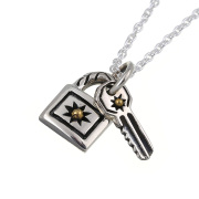 パッドロックキー ペンダント ≪トップのみ≫ 鍵 メンズ ネックレス シルバー アクセサリー [シルバーペンダント]
