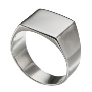 シンプル 印台 リング シルバー アクセサリー 指輪 [シルバーリング]