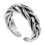 スネーク メッシュ リング 指輪  [シルバーリング] 編み込み