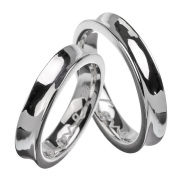 【ペア販売】インサイド ラブ ジルコニア ペアリング シルバー アクセサリー 指輪 [シルバーリング] リング