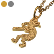 ハワイアン ココペリ ステンレス ペンダント(ゴールドカラータイプ) ≪トップのみ≫ メンズ ネックレス ハワイアン アクセサリー [ステンレスペンダント]