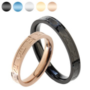 【有料刻印可能】【ペア販売】スリムナンバースチール ペア リング ステンレススチール アクセサリー 指輪 [ステンレスリング]