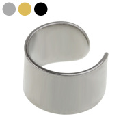 ステンレス 6mm幅平打ち イヤーカフ イヤカフ メンズ レディース アクセサリー [ステンレスピアス] 片耳用 (1個売り)