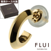 FLUI (フルイ) ブランド ゴールド リップル ピアス メンズ アクセサリー CULTURAL FLUI カルトラルフルイ 片耳用(1個売り)