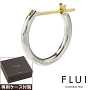 FLUI (フルイ) ブランド ゴールド ポスト フープピアス  遮断式 メンズ アクセサリー 男性 CULTURAL FLUI カルトラルフルイ [シルバーピアス] 片耳用(1個売り)