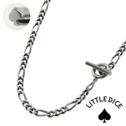 LITTLE DICE (リトルダイス) ブランド ハイド スペード マンテル ネックレス メンズ チェーン シルバー アクセサリー フィガロチェーン トランプ [シルバーチェーン]