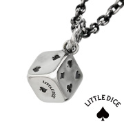 LITTLE DICE (リトルダイス) ブランド リトル トランプ ダイス ペンダント メンズ ネックレス シルバー アクセサリー [シルバーペンダント]