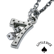 LITTLE DICE (リトルダイス) ブランド ラッキーセブン トランプ ダイスペンダント メンズ ネックレス シルバー アクセサリー [シルバーペンダント]