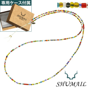 SHUMAIL (シュメール) ブランド ミックスビーズロング ネックレス
