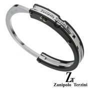 zanipolo terzini(ザニポロタルツィーニ) ツートーン ハンドカフス ブレスレット 手錠 リングブレスレット メンズ [ステンレスブレスレット] ステンレス アクセサリー