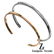 【ペア販売】zanipolo terzini (ザニポロタルツィーニ) インフィニティ ライン ペア バングル ステンレス アクセサリー ダイヤモンド [ステンレスブレスレット]