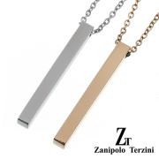 【ペア販売】zanipolo terzini (ザニポロタルツィーニ) シンプルスティック ペア ペンダント ステンレス アクセサリー [ステンレスペンダント]