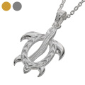 ハワイアン ホヌ ペンダント (シルバーカラータイプ)  ≪トップのみ≫ メンズ ネックレス シルバー アクセサリー うみがめ 亀 [シルバーペンダント]