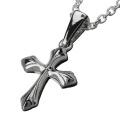 フレアライン クロス ペンダント ≪トップのみ≫ メンズ ネックレス シルバー アクセサリー [シルバーペンダント]