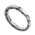 サイド サンドテクスチャ リング シルバー アクセサリー 指輪 砂目 925 [シルバーリング]