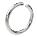 ラージ ラウンド フープ イヤーカフ [シルバーピアス] シンプル 大ぶり 丸線 片耳用(1個売り)