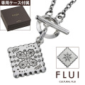 FLUI (フルイ) ブランド リヴュレット ペンダント メンズ アクセサリー ペイズリー バンダナ CULTURAL FLUI カルトラルフルイ [シルバーペンダント]