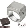 FLUI (フルイ) ブランド ヴィンテージフィニッシュ ソリッドピンキー リング 印台 ヴィンテージ仕上げ メンズ アクセサリー CULTURAL FLUI カルトラルフルイ [シルバーリング]