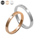 【ペア販売】color88 ダイヤモンド カラー ステンレス ペア リング 指輪 [ステンレスリング]