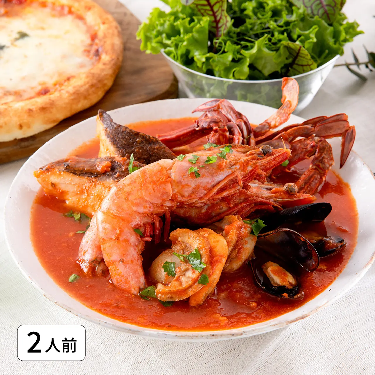 ズッパ・ディ・ペシェ（ナポリの魚介の漁師風スープ）オーガニック