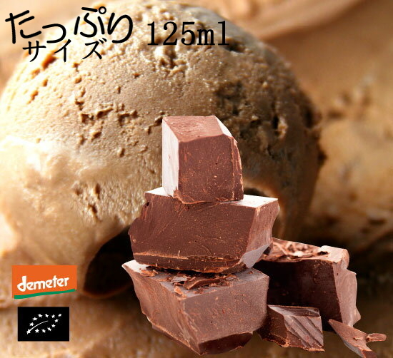 海外有機認証 イタリアンジェラート チョコレート ジルド・ラケーリ（オーガニックジェラート・アイス）イタリア産[125ml]【冷凍便】