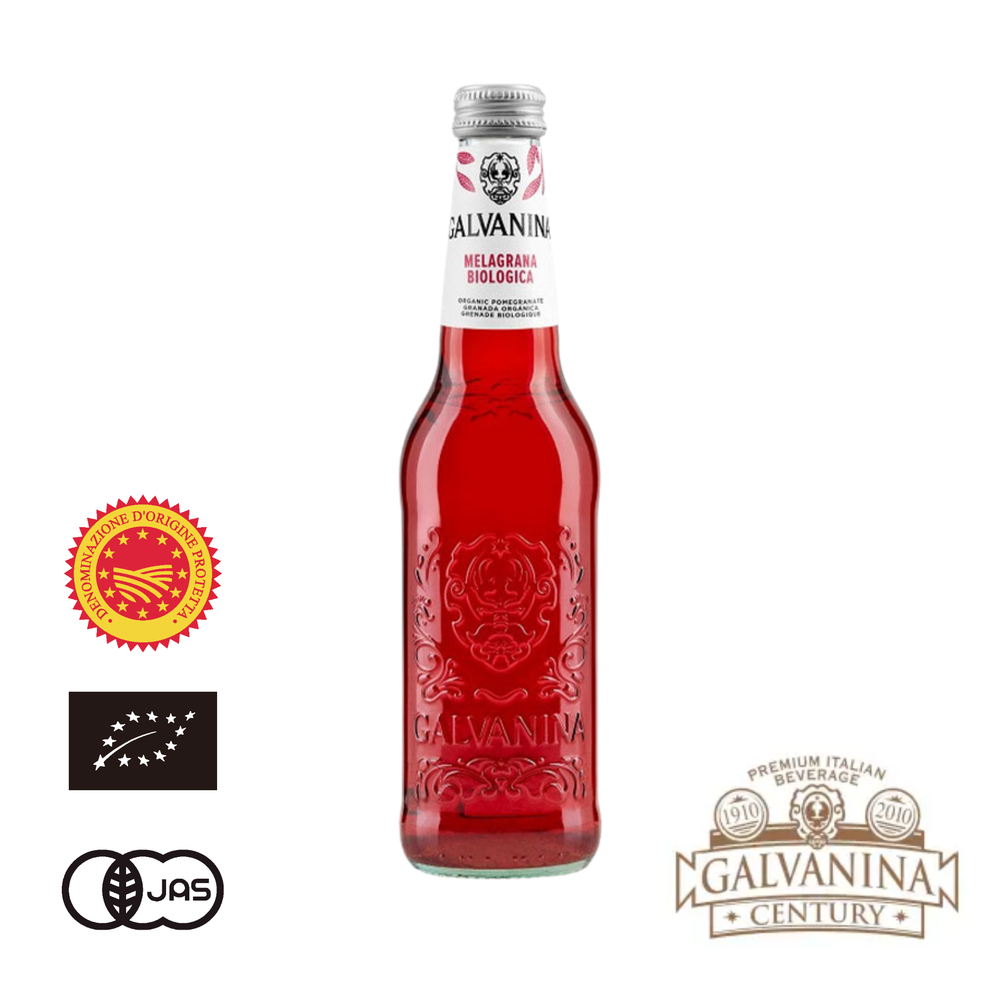有機JAS認証 ビオ メラグラーナ ガルバニーナ（GALVANINA CENTURY BIO オーガニック ザクロソーダ）[355ml]イタリア産《常温便》