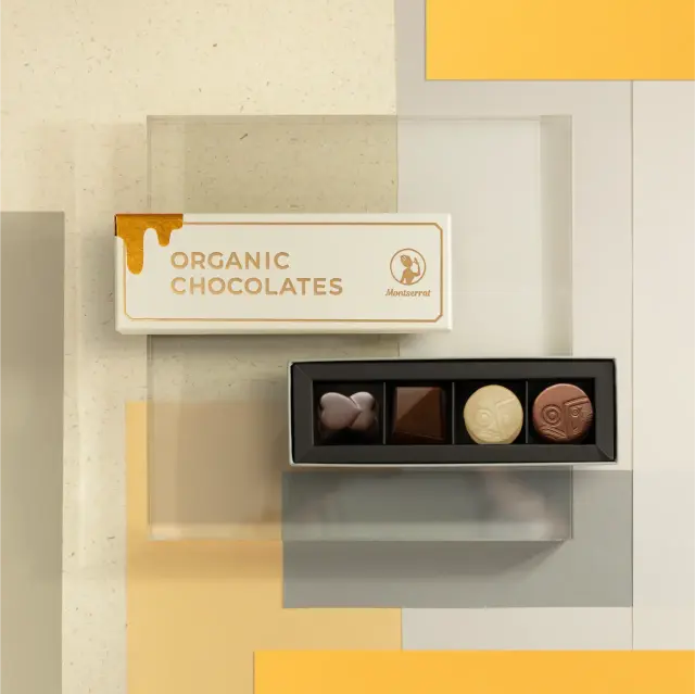 【2026年1月下旬順次発送予定】有機JAS認証 「MONTSERRAT 4」モンセラート オーガニックチョコレート ヴィーガンショコラ 2026バレンタイン限定 ベルギー産[4粒入]【常温便】