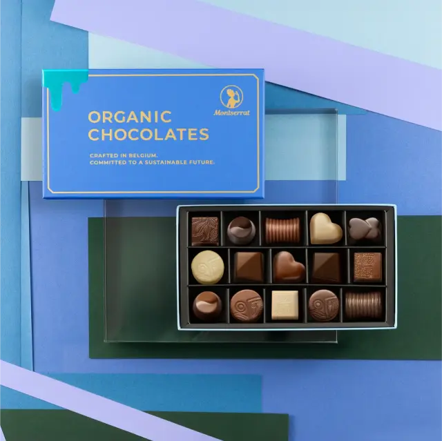【2026年1月下旬順次発送予定】有機JAS認証 「MONTSERRAT 15」モンセラート オーガニックチョコレート ヴィーガンショコラ 2026バレンタイン限定 ベルギー産[15粒入]【常温便】