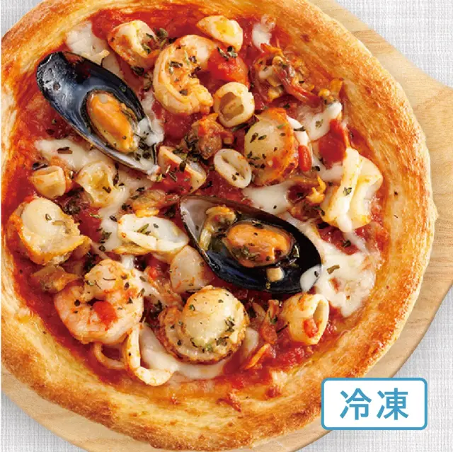 【ナポリ風ピザ】「5種の魚介トマトソース ペスカトーレ」天然酵母・有機小麦粉使用ピッツァ【冷凍便】