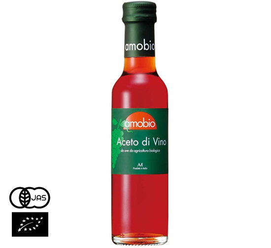 有機JAS認証 メンガツォーリ 有機赤ワインビネガー（オーガニック ワインビネガー ロッソ）イタリア産[250ml]《常温便》