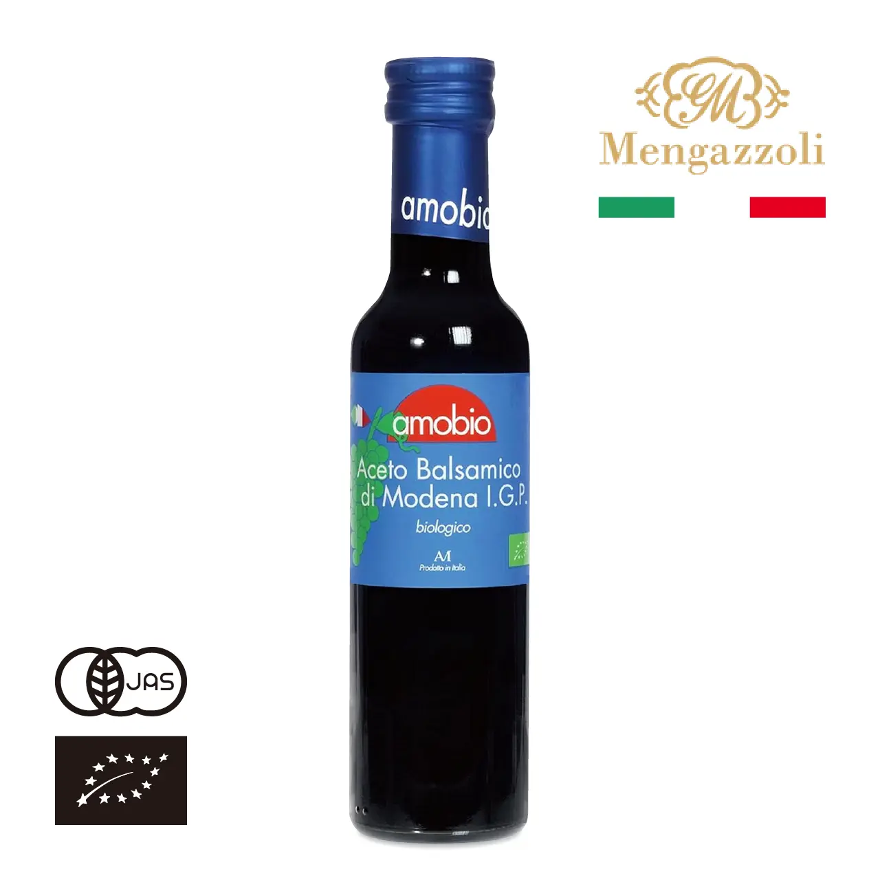 有機JAS認証 メンガツォーリ 有機バルサミコ酢（赤バルサミコビネガー）イタリア産[250ml]《常温便》
