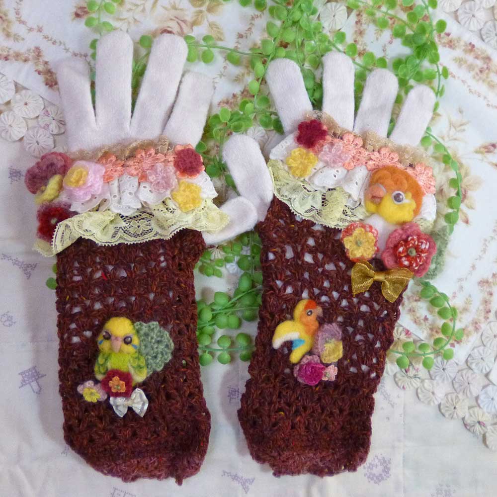 【あにまるめいと】★ハンドカバーセット／シロハラ、セキセイ、コザクラ