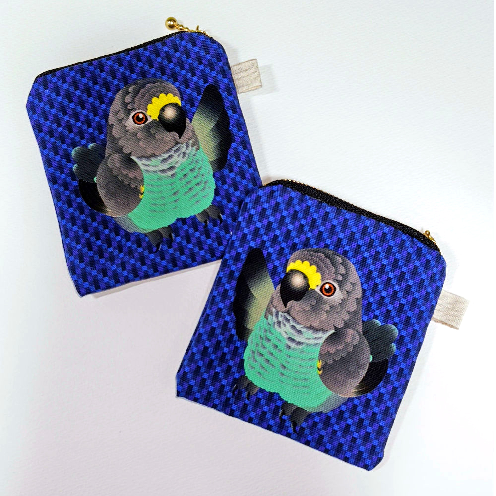 【ぴよぴよブランド】★ポーチ/ムラクモインコ