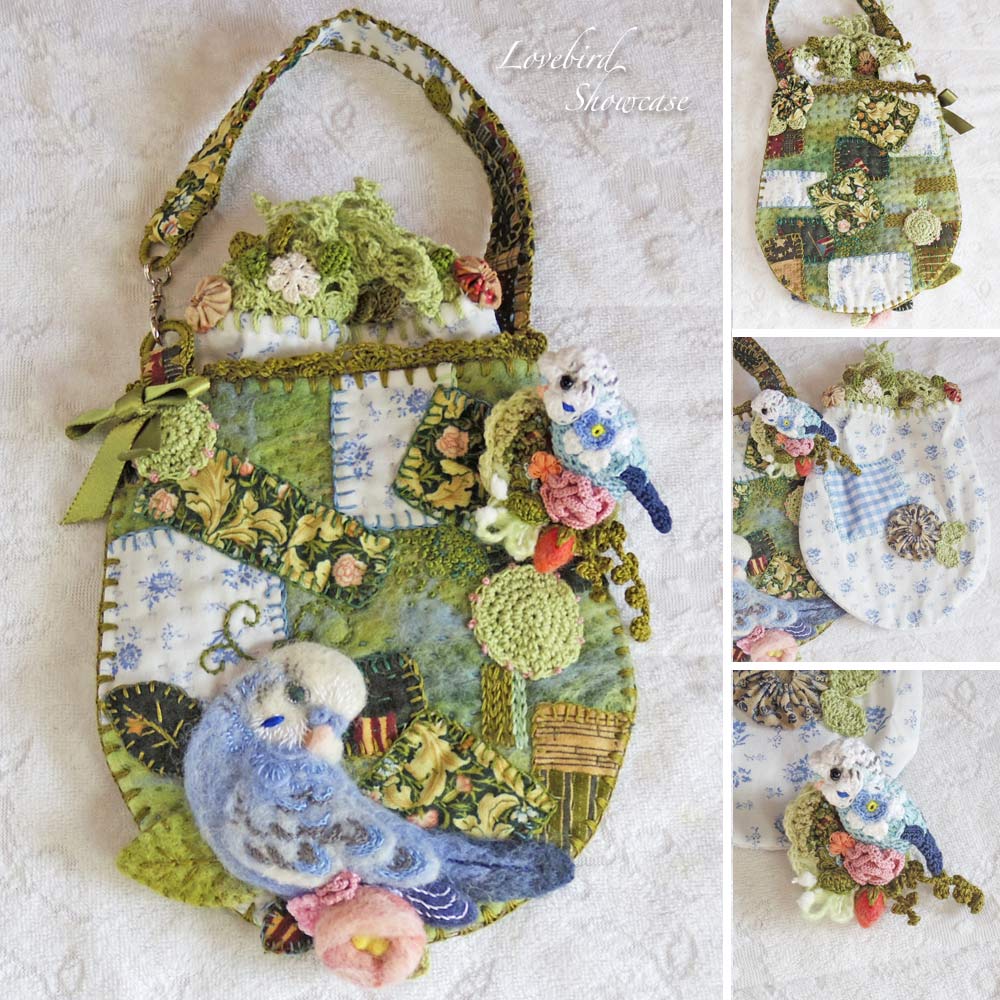 【Lovebird Showcase】★ミニバッグセット/セキセイインコ・ブルー系