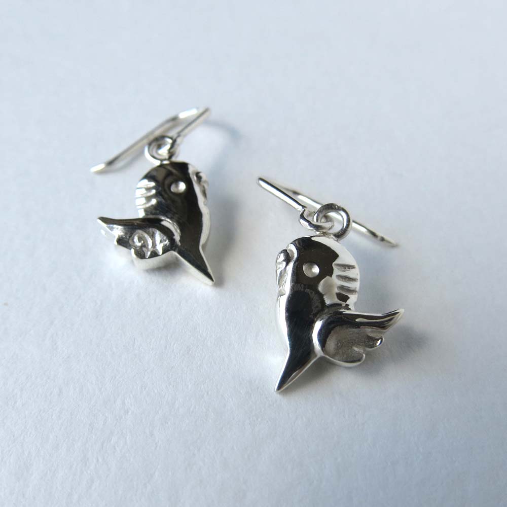 【HEE-HAW】シルバーピアス/セキセイインコ